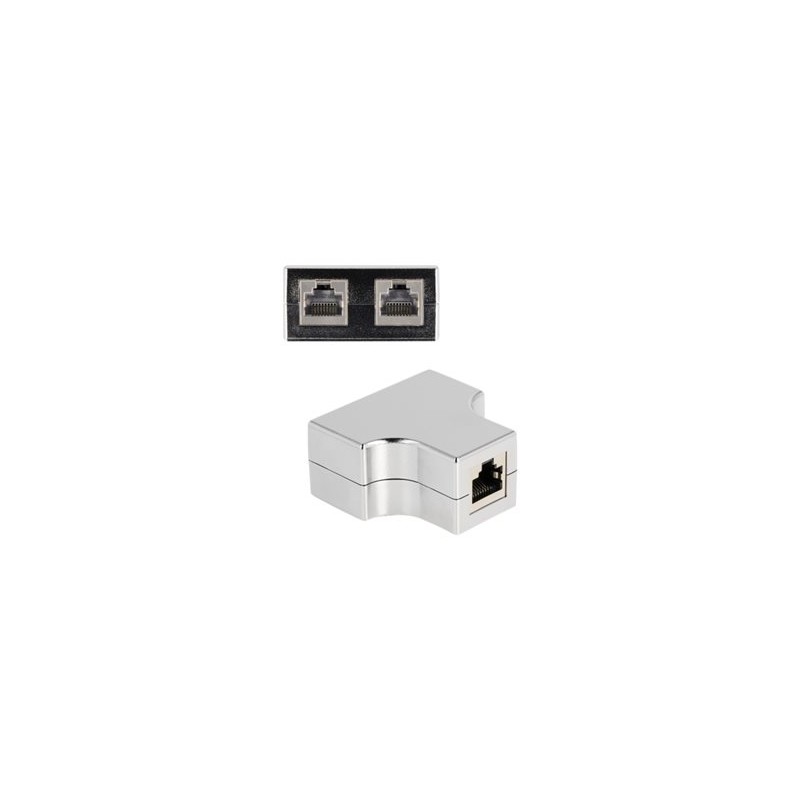 Delock - Sítový adaptér - RJ-45 (F) do RJ-45 (F) - STP - CAT 5e