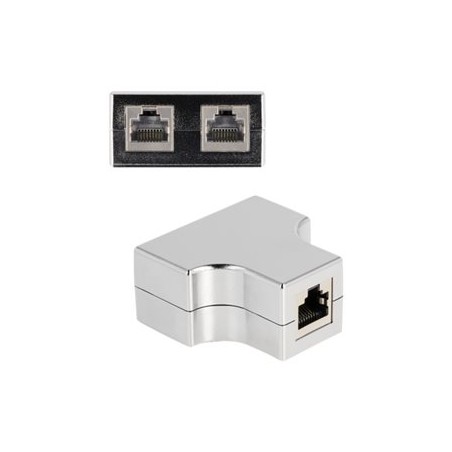 Delock - Sítový adaptér - RJ-45 (F) do RJ-45 (F) - STP - CAT 5e