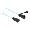 Delock - Sítový kabel - LC Duplex (M) do LC Duplex (M) - 2 m - 7.5 mm - optické vlákno - duplex - 50 / 125 mikron - OM3 - vode