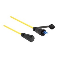Delock - Sítový kabel - jednoduchý režim LC (M) vodeodolný do jednoduchý režim LC (M) vodeodolný - 1 m - 1 m - 7.5 mm - optické