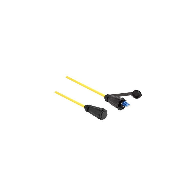 Delock - Sítový kabel - jednoduchý režim LC (M) vodeodolný do jednoduchý režim LC (M) vodeodolný - 1 m - 1 m - 7.5 mm - optické