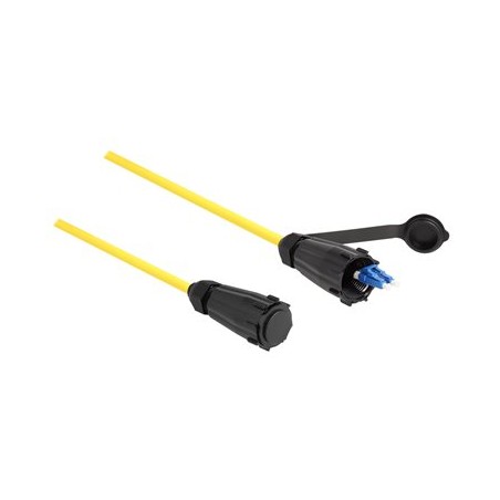 Delock - Sítový kabel - jednoduchý režim LC (M) vodeodolný do jednoduchý režim LC (M) vodeodolný - 1 m - 1 m - 7.5 mm - optické