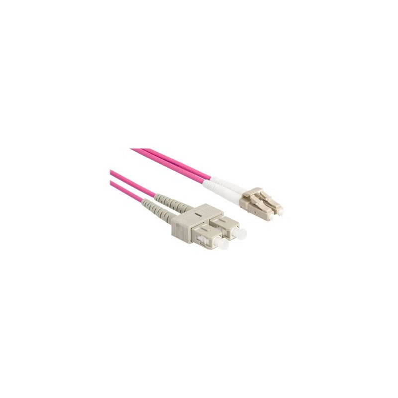 Delock - Síťový kabel - multirežim LC (M) do SC několik režimů (M) - 2 m - 3 mm - optické vlákno - duplex - 50 / 125 mikron