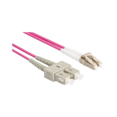 Delock - Síťový kabel - multirežim LC (M) do SC několik režimů (M) - 2 m - 3 mm - optické vlákno - duplex - 50 / 125 mikron