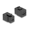 Delock - Modulární vložka (spojka) - samice na samici - USB typu C - cerná