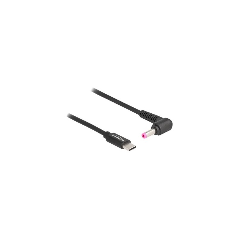 Delock - Elektrický kabel - 24 pin USB-C (M) do DC jack 4,8 x 1,7 mm (M) - 20 V - 3 A - 1.5 m - černá