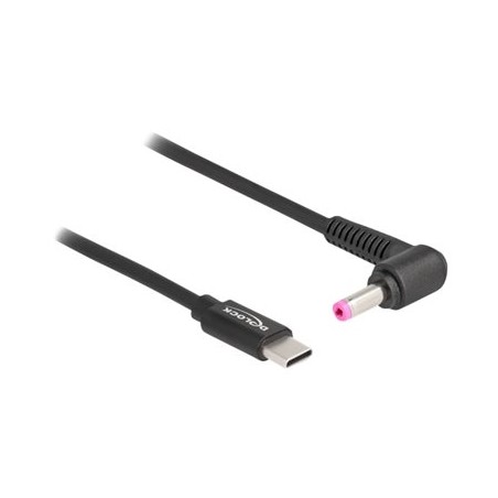 Delock - Elektrický kabel - 24 pin USB-C (M) do DC jack 4,8 x 1,7 mm (M) - 20 V - 3 A - 1.5 m - černá