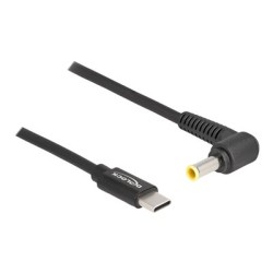 Delock - Elektrický kabel - 24 pin USB-C (M) do DC jack 5,5 x 3,0 mm (M) - 20 V - 3 A - 1.5 m - černá