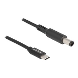 Delock - Elektrický kabel - 24 pin USB-C (M) do DC jack 7,4 x 5 mm (M) - 20 V - 3 A - 1.5 m - černá