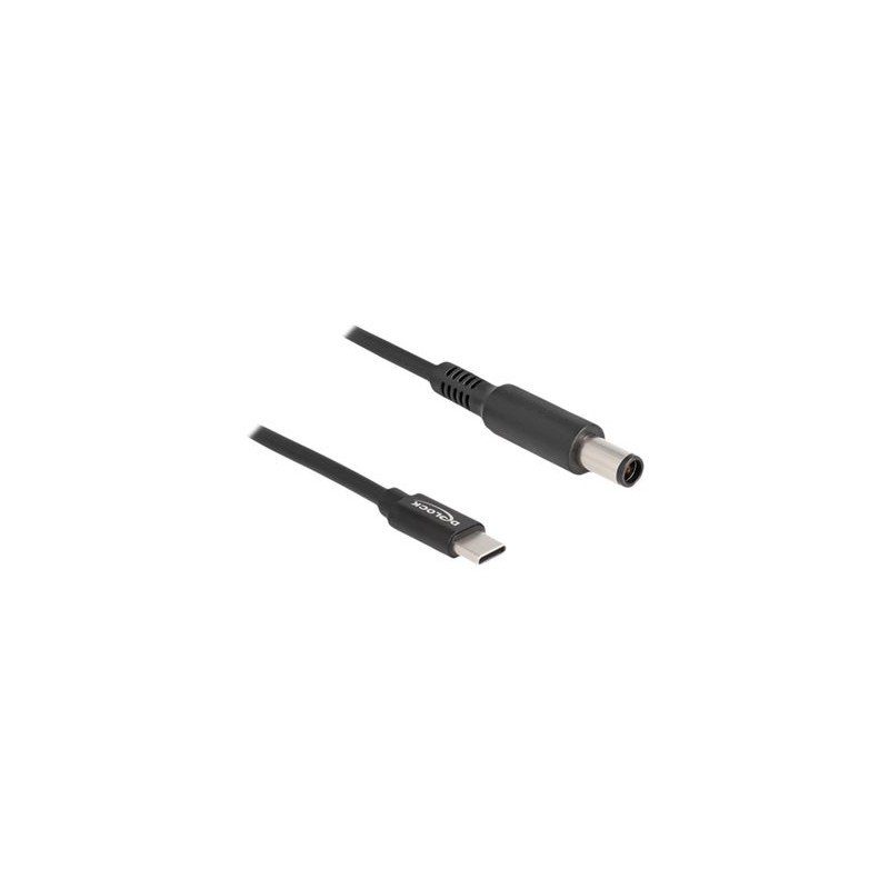 Delock - Elektrický kabel - 24 pin USB-C (M) do DC jack 7,4 x 5 mm (M) - 20 V - 3 A - 1.5 m - černá