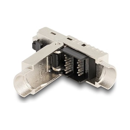 Delock - Sítový konektor - RJ-45 (M) do LSA - CAT 6a - kabelová pruchodka
