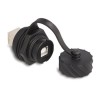 Delock - USB adaptér - USB typ B (F) do USB typ B (F) - bajonetová ochranná krytka (IP68) - cerná