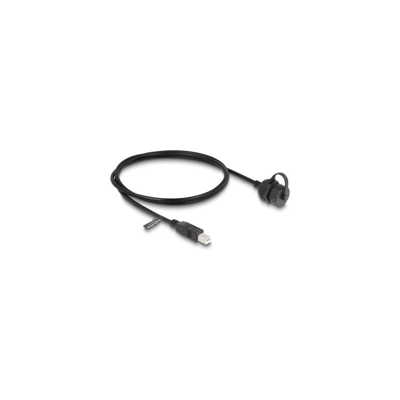 Delock - Prodlužovací šnura USB - USB typ B (M) do USB typ B (F) - 1 m - cerná