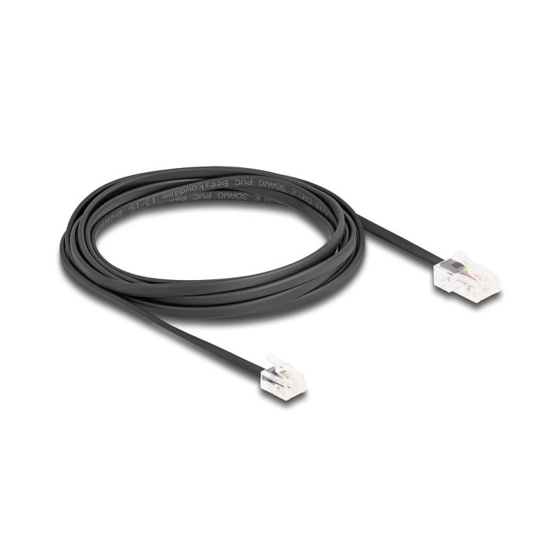 Delock - Telefonní kabel - RJ-45 (M) do RJ-11 (M) - 3 m - cerná