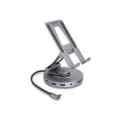 Delock - Dokovací stanice + stojan na tablet - pro tablet, laptop - USB-C / Thunderbolt 3 - HDMI