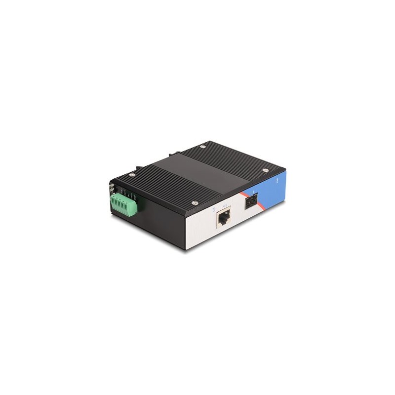 Delock - Konvertor médií s optickými vlákny - 1GbE - 10/100/1000Base-T - RJ-45 / SFP (mini-GBIC) - až 330 m