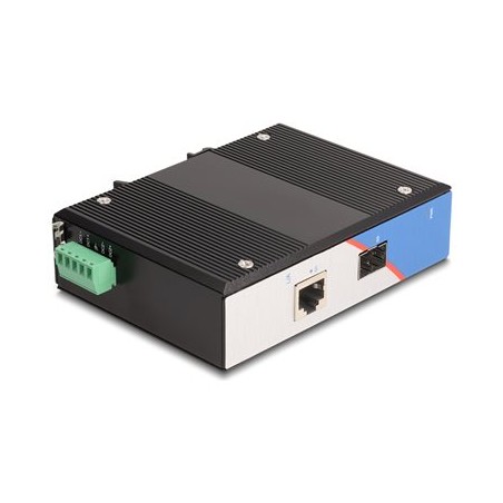 Delock - Konvertor médií s optickými vlákny - 1GbE - 10/100/1000Base-T - RJ-45 / SFP (mini-GBIC) - až 330 m