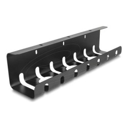 Delock - Držák kabelu - montáž pod stul - 43 cm - cerná (balení 2)