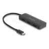 Delock - Rozdelovac video / audio - 4K 60Hz, DP Alt Mode, MST, USB Type-C - 3 x HDMI - desktop