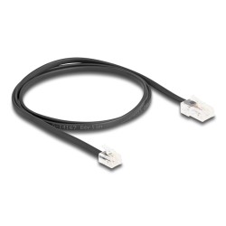 Delock - Telefonní kabel - RJ-45 (M) do RJ-11 (M) - 1 m - plochý - cerná