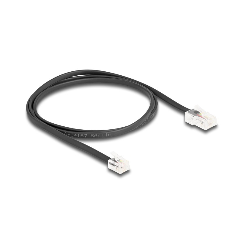 Delock - Telefonní kabel - RJ-45 (M) do RJ-11 (M) - 1 m - plochý - cerná