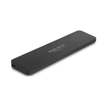 Delock - Kotvící stanice + stojan pro notebook - USB-C / Thunderbolt 3 / Thunderbolt 4 - 2 x HDMI, DP - 1GbE - 120 Watt