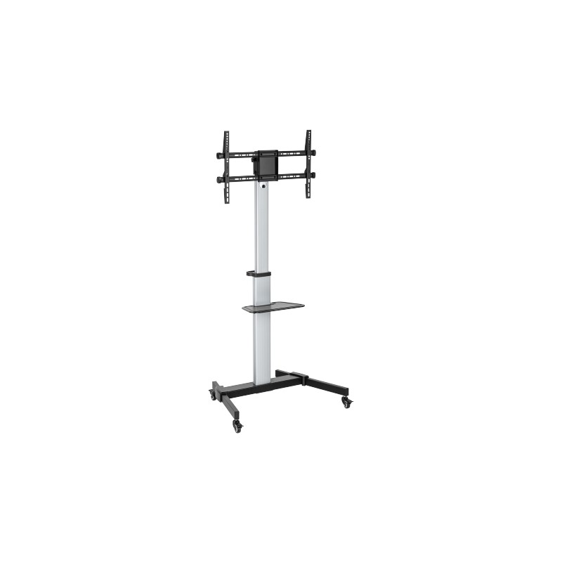 ALU pojízdný stojan Brateck FS44-46TW pro TV 37"-86" 50kg police