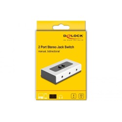 Delock 180° Rotatable Adapter - Audio adaptér - 4pólové mini-phone stereo 3,5 mm se zdírkami (female) do 4pólové mini-phone