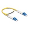 Delock - Sítový kabel - jednoduchý režim LC (M) úhlový do jednoduchý režim LC (M) úhlový - 0.5 m - optické vlákno - duplex - 9
