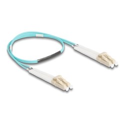 Delock - Sítový kabel - multirežim LC (M) do multirežim LC (M) - 0.5 m - optické vlákno - duplex - 50 / 125 mikron - OM3