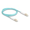 Delock - Sítový kabel - multirežim LC (M) do multirežim LC (M) - 2 m - optické vlákno - duplex - 50 / 125 mikron - OM3