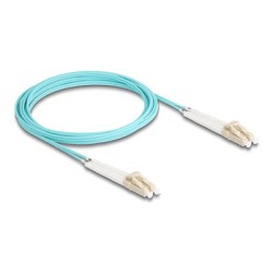 Delock - Sítový kabel - multirežim LC (M) úhlový do multirežim LC (M) úhlový - 3 m - optické vlákno - duplex - 50 / 125 mikron
