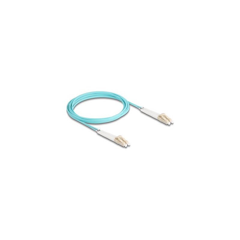 Delock - Sítový kabel - multirežim LC (M) úhlový do multirežim LC (M) úhlový - 3 m - optické vlákno - duplex - 50 / 125 mikron