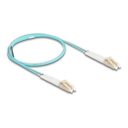 Delock - Sítový kabel - multirežim LC (M) úhlový do multirežim LC (M) úhlový - 1 m - optické vlákno - duplex - 50 / 125 mikron