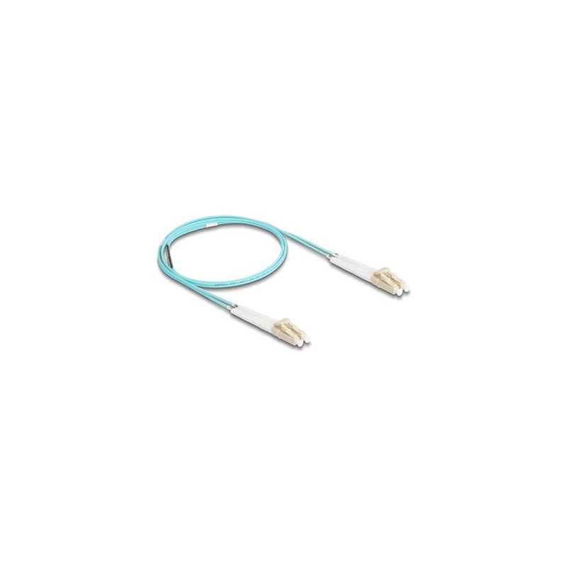 Delock - Sítový kabel - multirežim LC (M) úhlový do multirežim LC (M) úhlový - 1 m - optické vlákno - duplex - 50 / 125 mikron