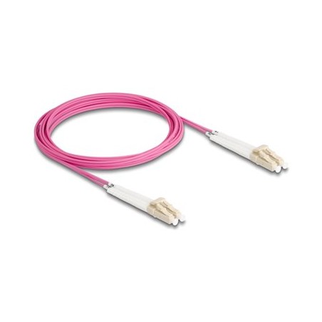 Delock - Sítový kabel - multirežim LC (M) do multirežim LC (M) - 3 m - optické vlákno - duplex - 50 / 125 mikron - OM4