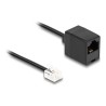 Delock - Telefonní kabel - RJ-11 (M) do RJ-45 (F) - 3 m - plochý - cerná