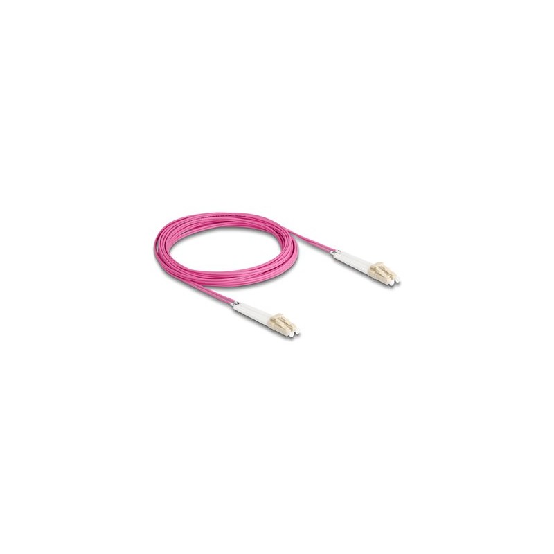 Delock - Sítový kabel - multirežim LC (M) úhlový do multirežim LC (M) úhlový - 5 m - optické vlákno - duplex - 50 / 125 mikron