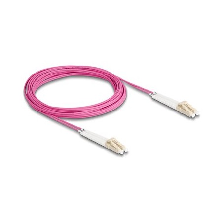 Delock - Sítový kabel - multirežim LC (M) úhlový do multirežim LC (M) úhlový - 5 m - optické vlákno - duplex - 50 / 125 mikron