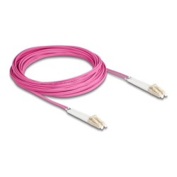 Delock - Sítový kabel - multirežim LC (M) úhlový do multirežim LC (M) úhlový - 10 m - optické vlákno - duplex - 50 / 125 mikron