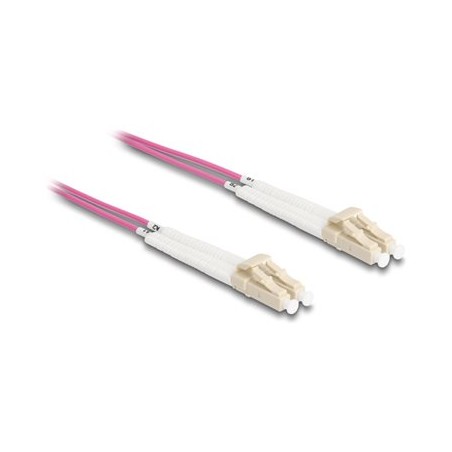 Delock - Sítový kabel - multirežim LC (M) do multirežim LC (M) - 2 m - optické vlákno - duplex - 50 / 125 mikron - OM4