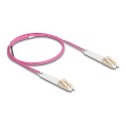 Delock - Sítový kabel - multirežim LC (M) do multirežim LC (M) - 1 m - optické vlákno - duplex - 50 / 125 mikron - OM4