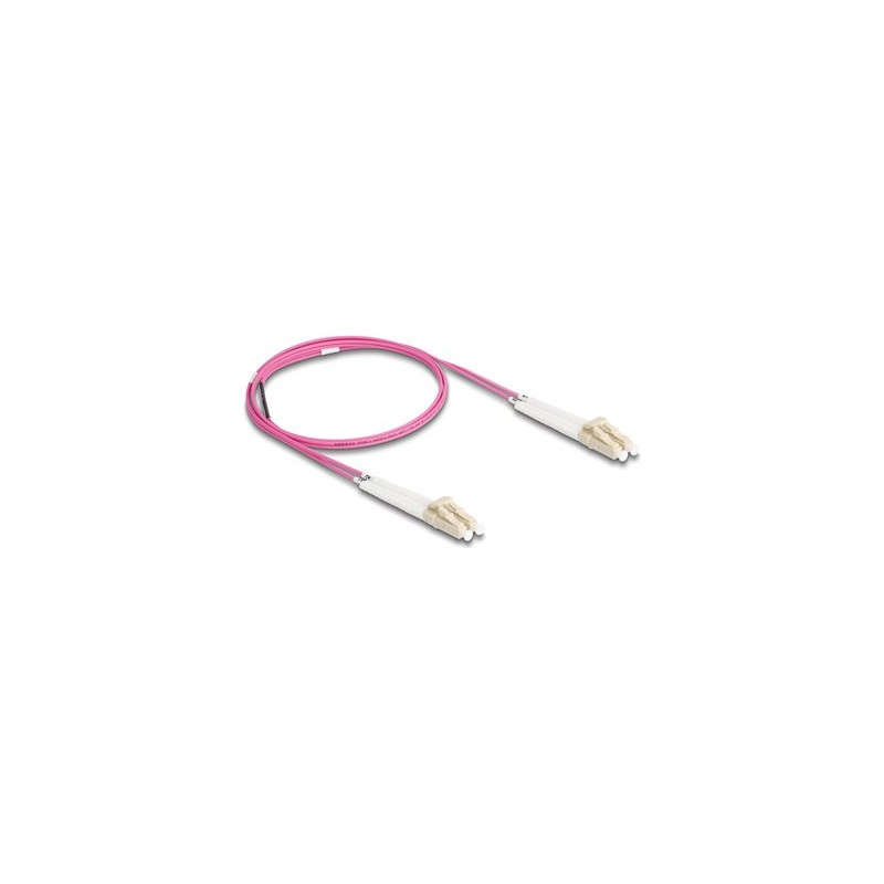 Delock - Sítový kabel - multirežim LC (M) do multirežim LC (M) - 1 m - optické vlákno - duplex - 50 / 125 mikron - OM4