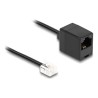 Delock - Telefonní kabel - RJ-11 (M) do RJ-45 (F) - 10 m - plochý - cerná