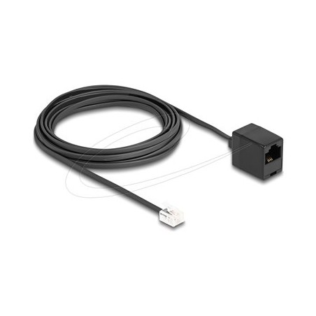 Delock - Telefonní kabel - RJ-11 (M) do RJ-45 (F) - 5 m - cerná