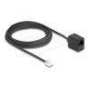 Delock - Telefonní kabel - RJ-11 (M) do RJ-45 (F) - 5 m - cerná