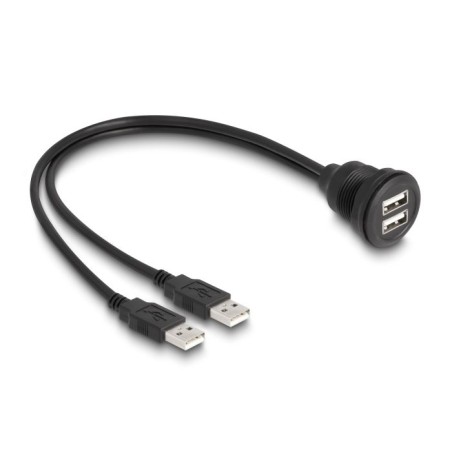 Delock - Prodlužovací šnura USB - USB (F) do USB (F) - 1 m - cerná