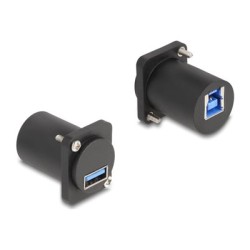 Delock - USB adaptér - USB (F) typ D do USB typ B (F) typ D - up to 5 Gbps data transfer rate - cerná