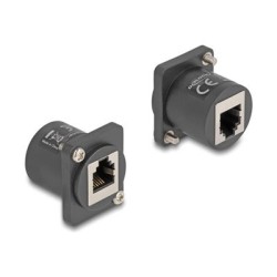 Delock D-Type Module - Modul - se šrouby - montáž na panel - RJ-11 - cerná