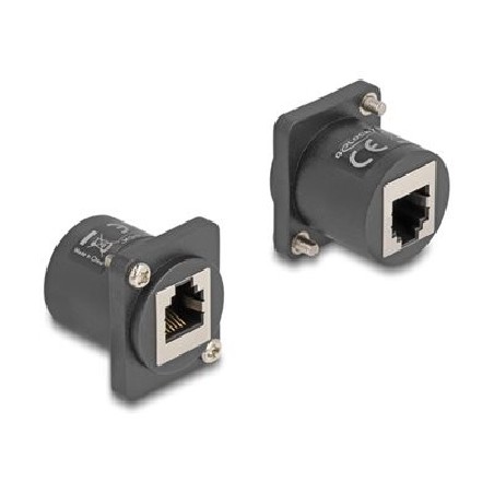 Delock D-Type Module - Modul - se šrouby - montáž na panel - RJ-11 - cerná
